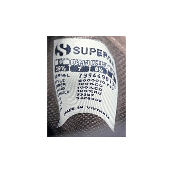 Superga 2750 Cotu Classic Dark Gray Unisex Sneakers 8.5W/7M - Picture 9 of 9